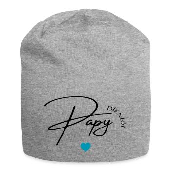 Bientôt papy - Bonnet en jersey - gris chiné - Devant