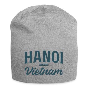 Police Vintage de Hanoï, Vietnam - Bonnet en jersey - gris chiné - Devant