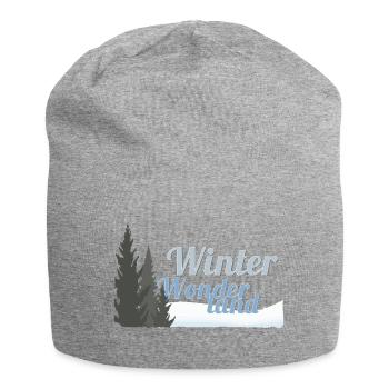 Winter Wonderland Trees - Jersey-Beanie - Grau meliert - Vorne