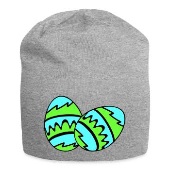 ostereier 02 - Jersey-Beanie - Grau meliert - Vorne