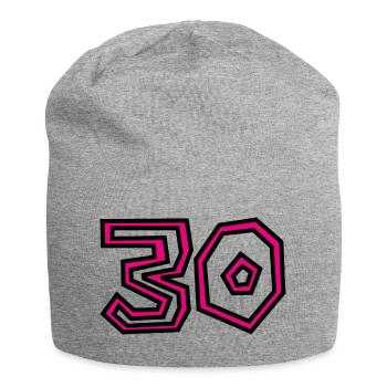 30. 30 YEARS. 30th ANNIVERSARY. 30TH ANNIVERSARY. - Jersey Beanie - heather grey - Front