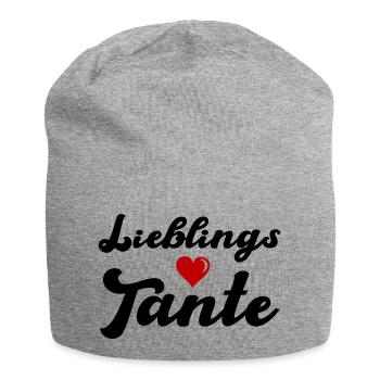 lieblings tante - Jersey-Beanie - Grau meliert - Vorne