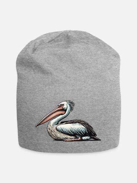 Pelikan - Jersey-Beanie - Grau meliert
