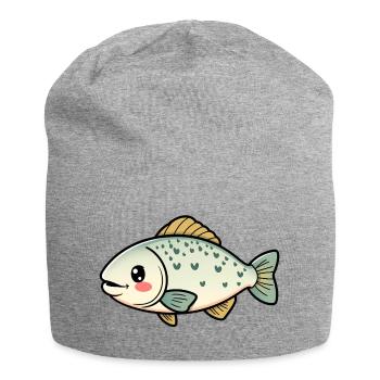 Truite - Bonnet en jersey - gris chiné - Devant