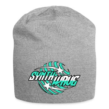 Synth Wave Synthesizer  - Jersey-Beanie - Grau meliert - Vorne