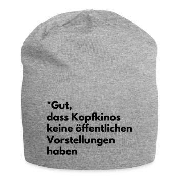 Mental cinemas - Jersey Beanie - heather grey - Front
