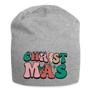 Christmas - Jersey-Beanie - Grau meliert - Vorne