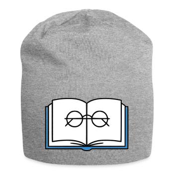 École des Lunettes à Livre Ouvert - Bonnet en jersey - gris chiné - Devant