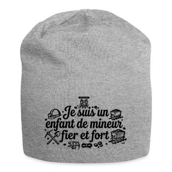 Enfant de mineur  - Bonnet en jersey - gris chiné - Devant