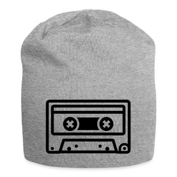 audio cassette - Jersey Beanie - heather grey - Front