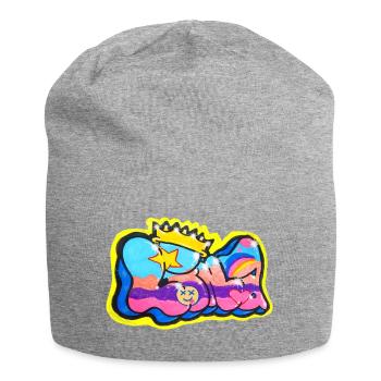 LINA GRAFFITI NAME FOR KID - Bonnet en jersey - gris chiné - Devant