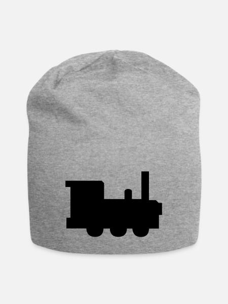 Lokomotive - Jersey-Beanie - Grau meliert