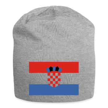Kroatien - Jersey-Beanie - Grau meliert - Vorne