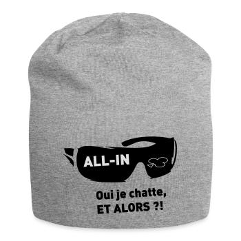 Chance - Jersey Beanie - heather grey - Front