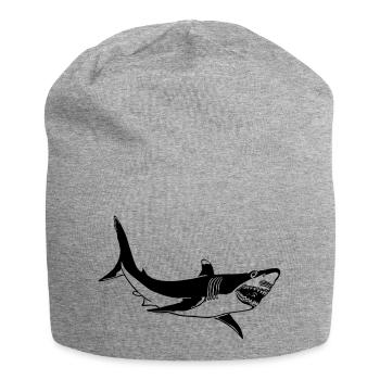 Great White - Jersey-Beanie - Grau meliert - Vorne