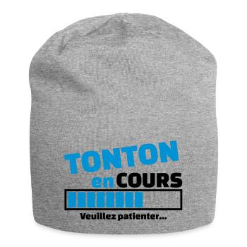tonton en cours - Bonnet en jersey - gris chiné - Devant