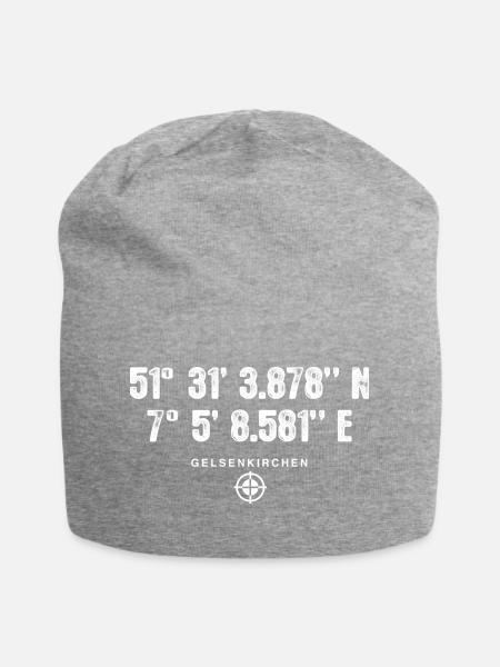 Gelsenkirchen Geocacher Globetrotter Geschenk - Jersey-Beanie - Grau meliert
