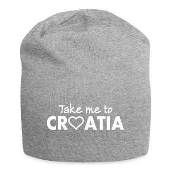 CROATIE Croatie - Amour croate - Bonnet en jersey - gris chiné - Devant