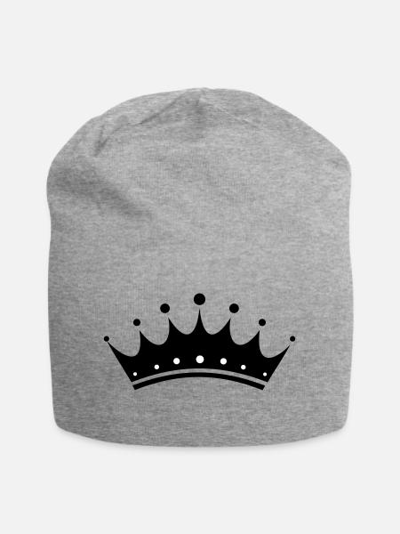 crown - Jersey Beanie - heather grey