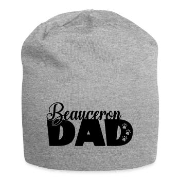 Beauceron Dad - Hundepapa lustiger Spruch - Jersey-Beanie - Grau meliert - Vorne