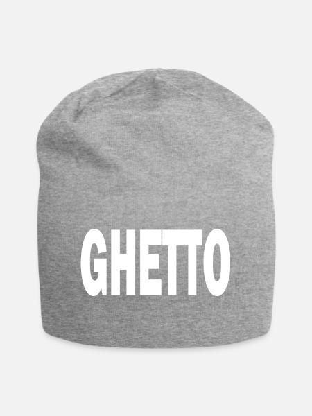 Ghetto - Jersey-Beanie - Grau meliert