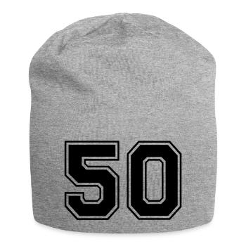 50 - Jersey Beanie - heather grey - Front