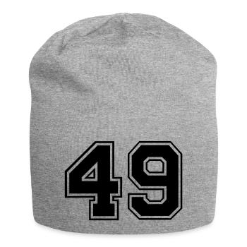 49 - Jersey Beanie - heather grey - Front