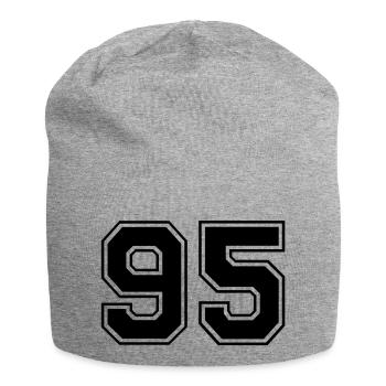 95 - Jersey Beanie - heather grey - Front