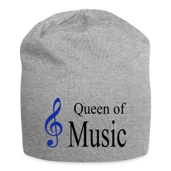 musik - Jersey-Beanie - Grau meliert - Vorne