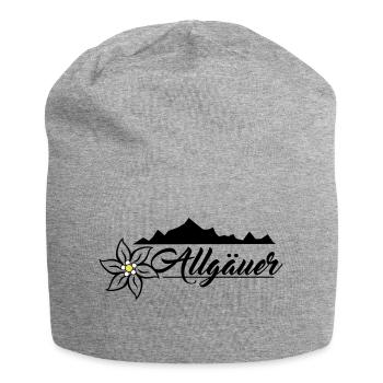 Allgäuer Design - Jersey-Beanie - Grau meliert - Vorne