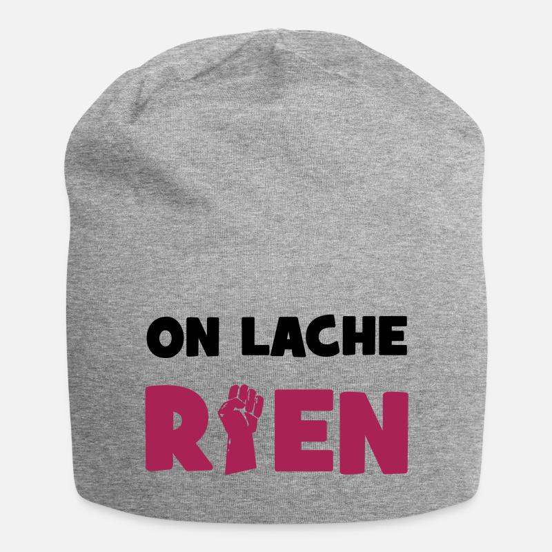 On lâche rien ! - Jersey-Beanie - Grau meliert