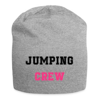 jumping trampolin girl jumpen jump Geschenk - Jersey-Beanie - Grau meliert - Vorne