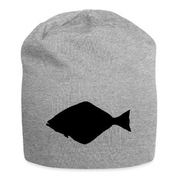Heilbutt - Jersey-Beanie - Grau meliert - Vorne