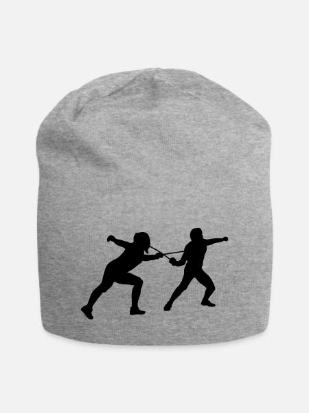 Fechten - Jersey-Beanie - Grau meliert