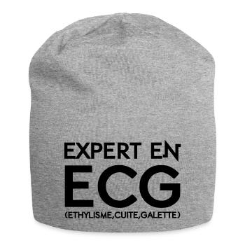 Experten-EKG - Jersey-Beanie - Grau meliert - Vorne