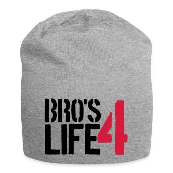 Cool Bros 4 Life Logo - Jersey Beanie - heather grey - Front