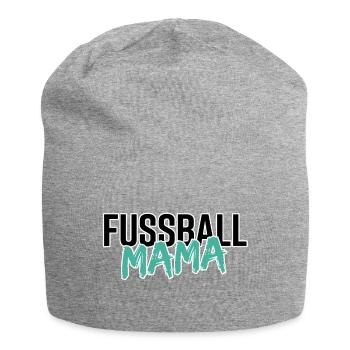 Fußball Mama Fan Geschenk - Jersey-Beanie - Grau meliert - Vorne