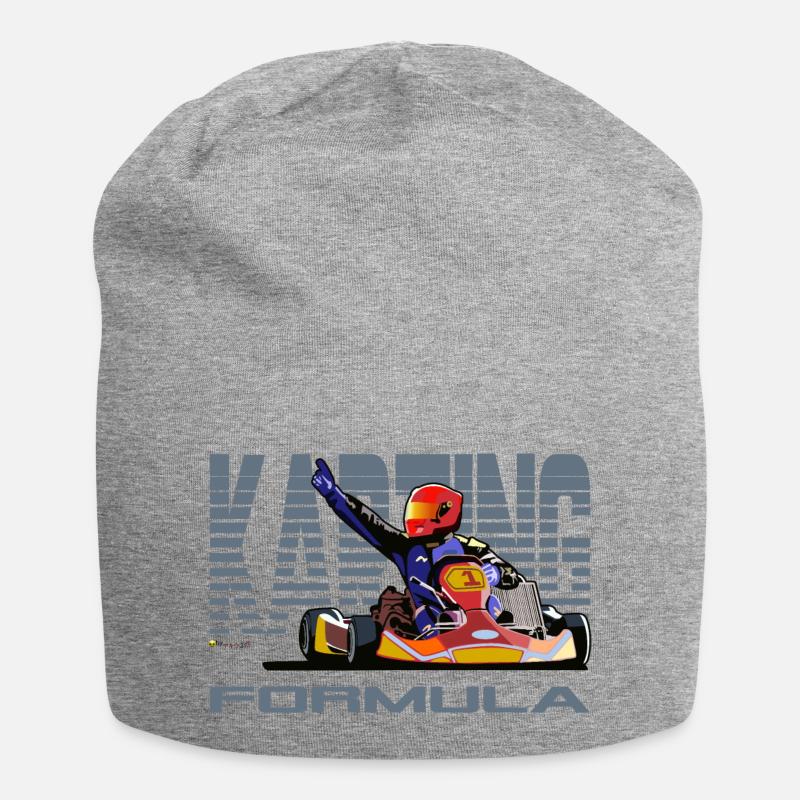 Karting - Bonnet en jersey - gris chiné