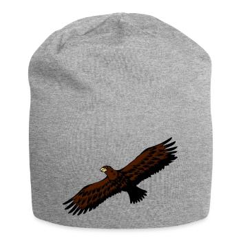 Adler vogel fliegen anmut raubvogel - Jersey-Beanie - Grau meliert - Vorne