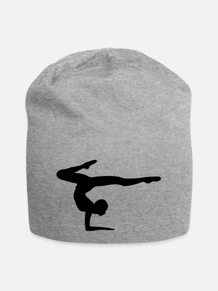 Turnerin turnen Bodenturnen Kustturnen Gymnastic - Jersey-Beanie - Grau meliert