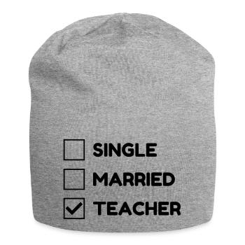 Lehrer / Professor / Schule / Lehrerin / Kind - Jersey-Beanie - Grau meliert - Vorne