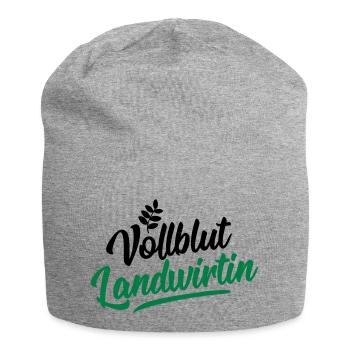landwirtin vollblut design - Jersey-Beanie - Grau meliert - Vorne