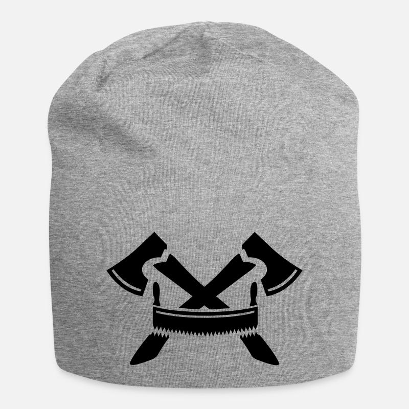 Holzfäller - Jersey-Beanie - Grau meliert