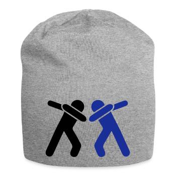 dabbing team man - Jersey-Beanie - Grau meliert - Vorne