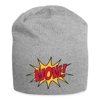 WOW! - Jersey-Beanie - Grau meliert - Vorne
