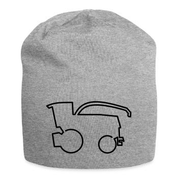 Forage Harvester Claas Jaguar Silage Harvest Transport - Jersey Beanie - heather grey - Front