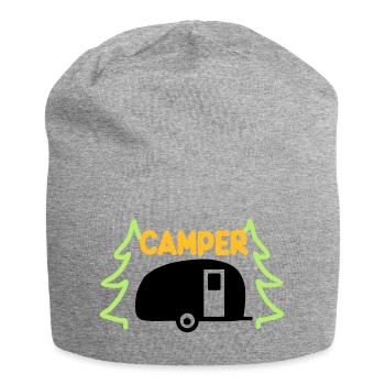 Camper - ready for vacation - Jersey Beanie - heather grey - Front