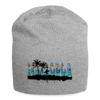 Mallorca Sommer Sonne Strand Meer Palmen Party - Jersey-Beanie - Grau meliert - Vorne