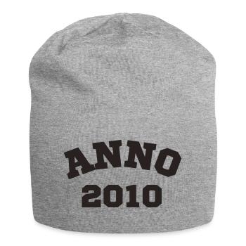 Anno 2010 Birthday Year of birth - Jersey Beanie - heather grey - Front