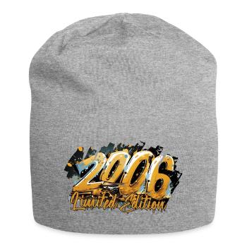 Limited Edition Geburtsjahr 2006 Geburtstag - Jersey-Beanie - Grau meliert - Vorne